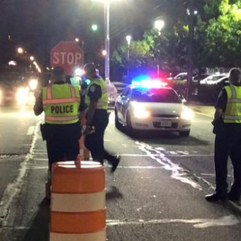 Police stop at night