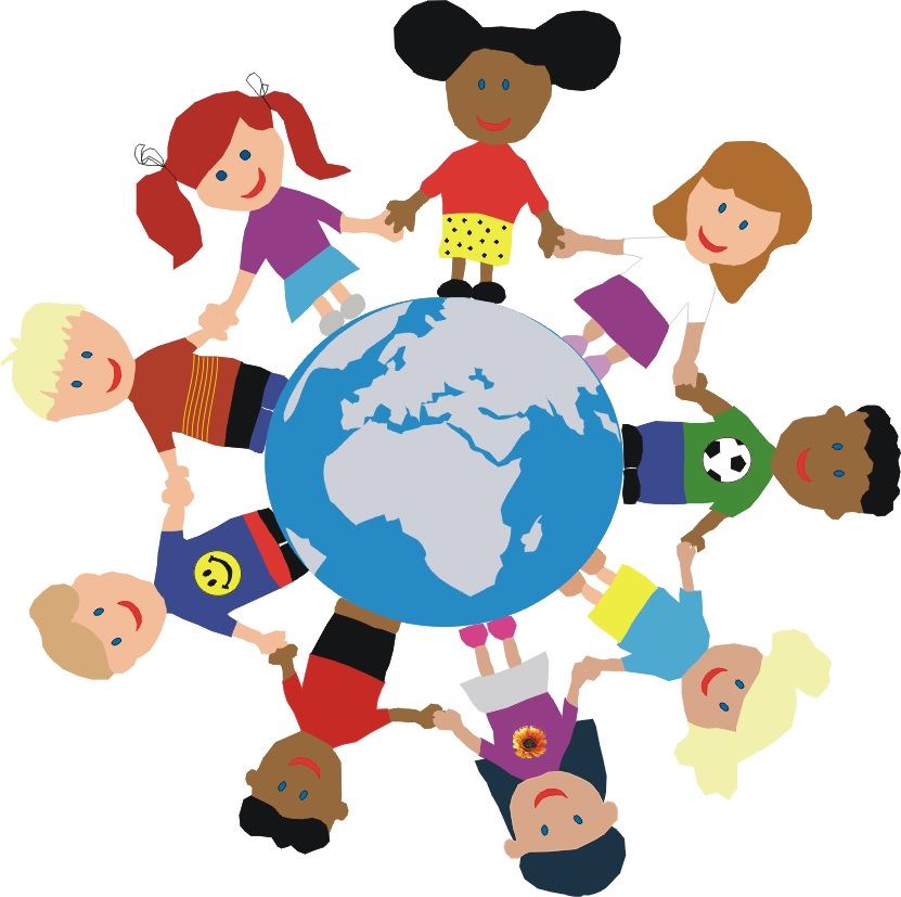 Children Holding Hands Around the World