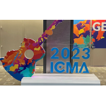 Picture of Colorful Guitar with ICMA Logo
