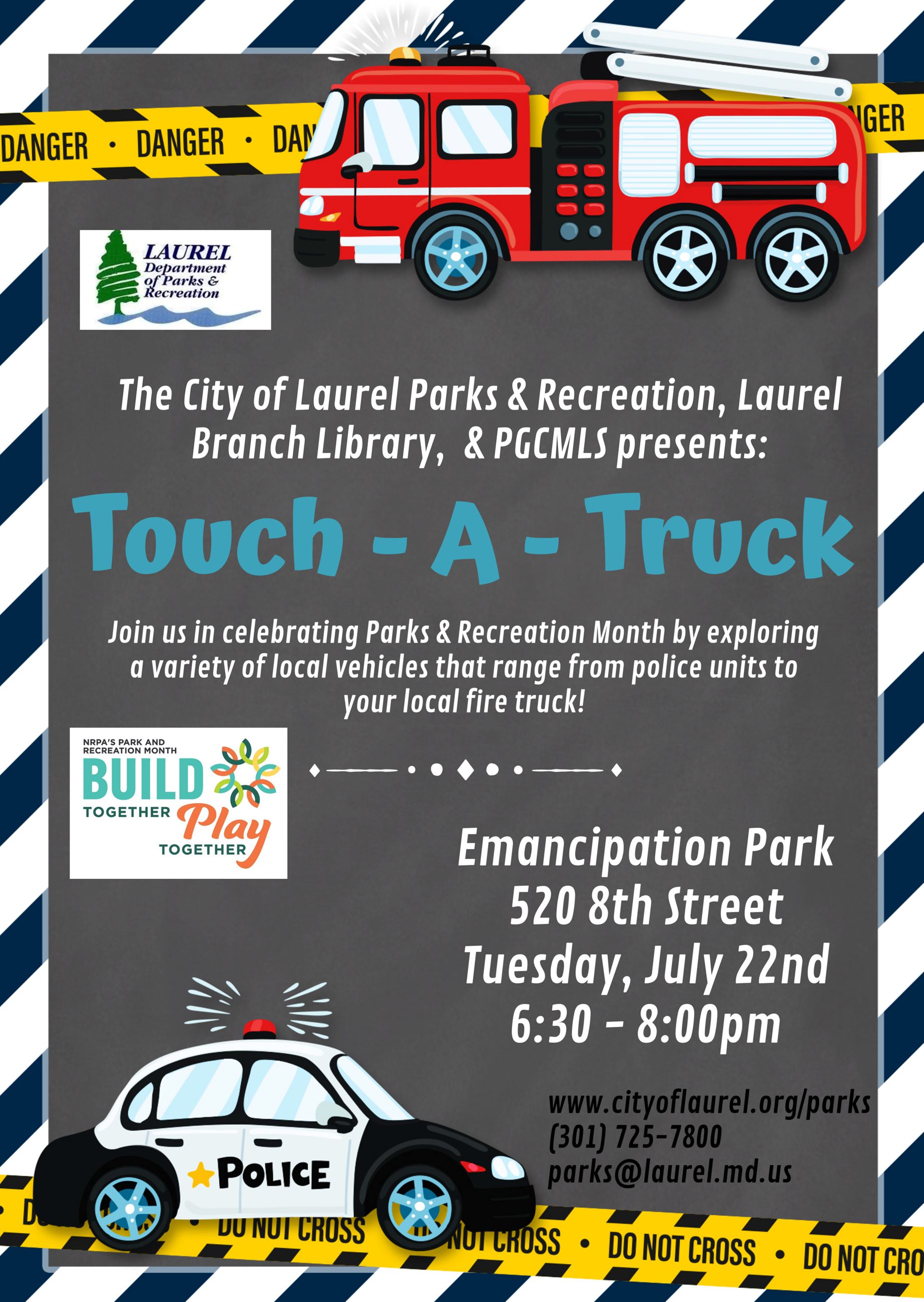 Flyer for Touch a Truck 2025