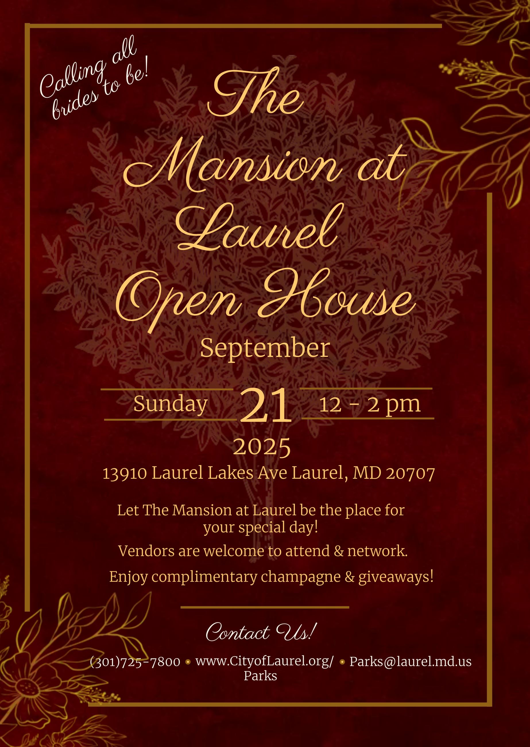 Gude Open House September 2025 flyer