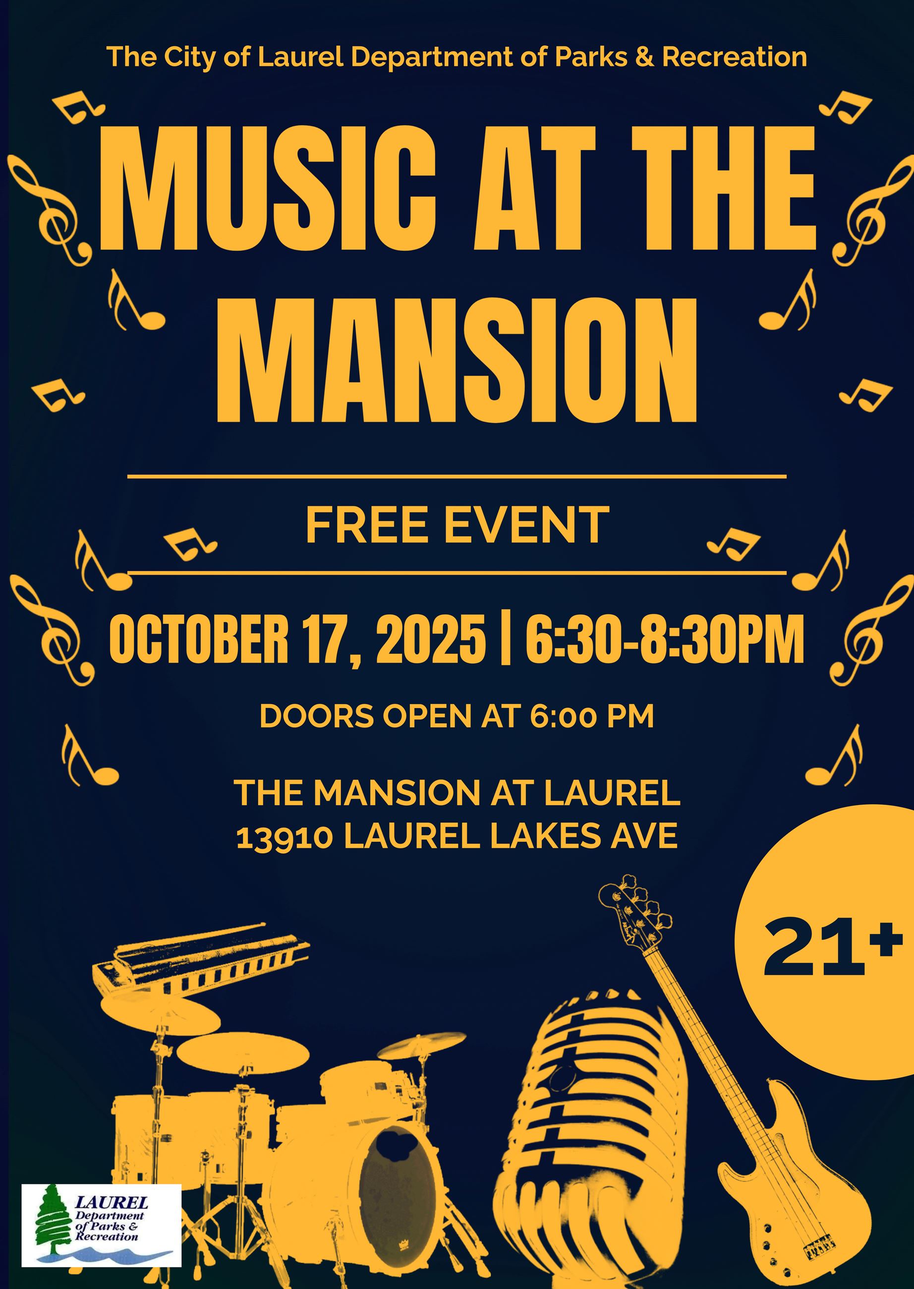 Music at the Mansion Oct 2025 flyer