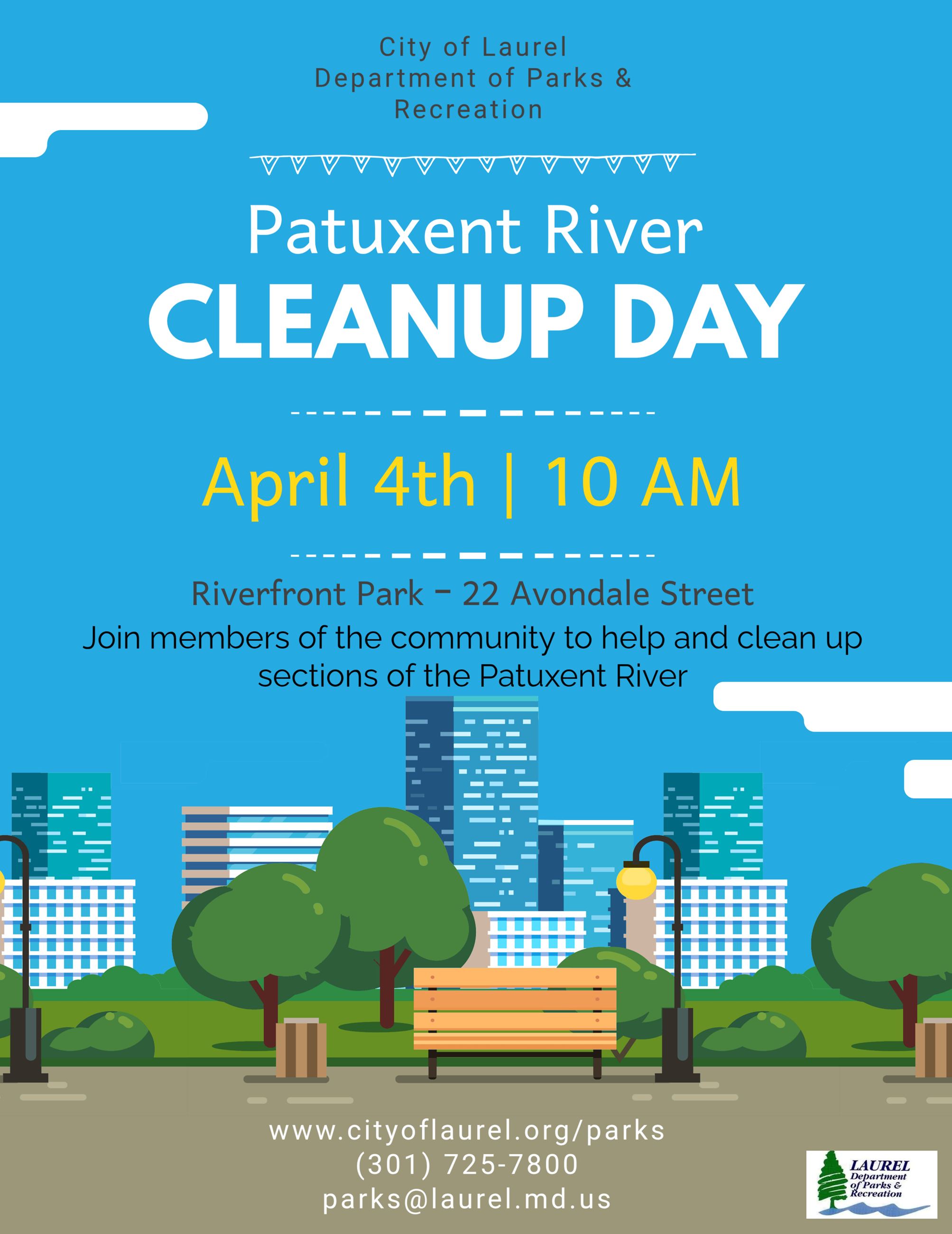 Patuxent River Clean Up 2026 flyer