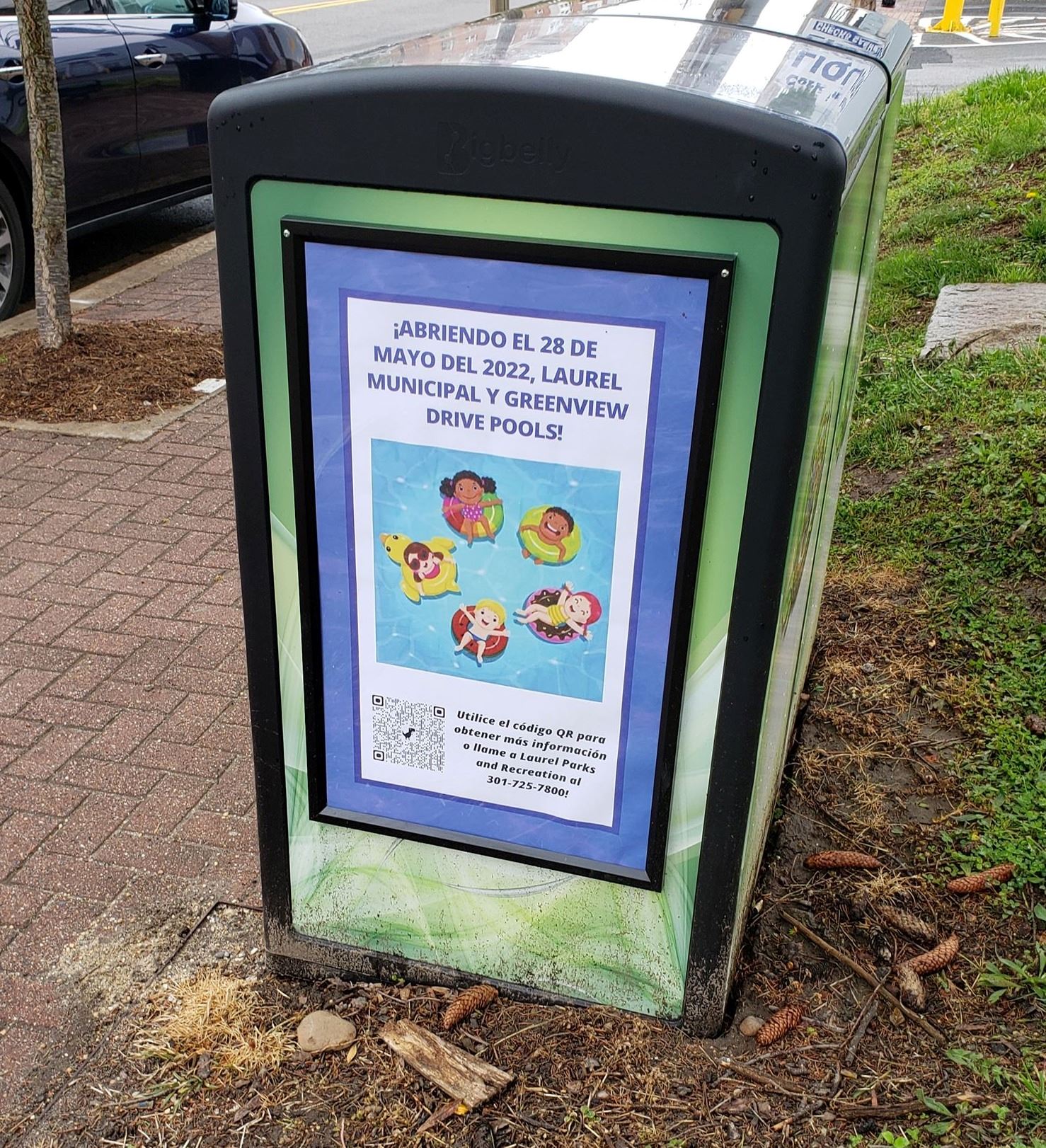 Big Belly Trash and Recycle Receptacles