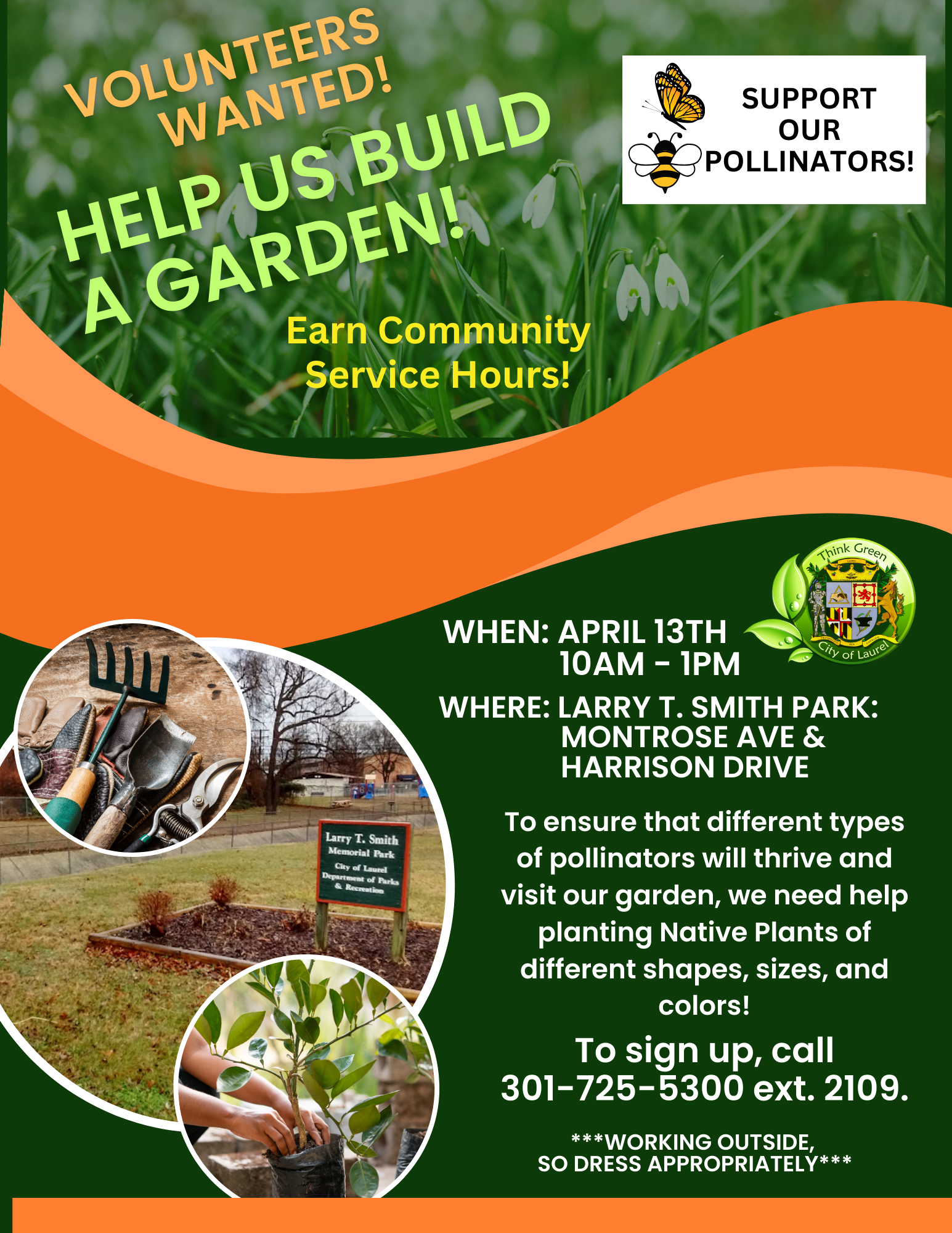 Larry T. Smith Park Garden Build