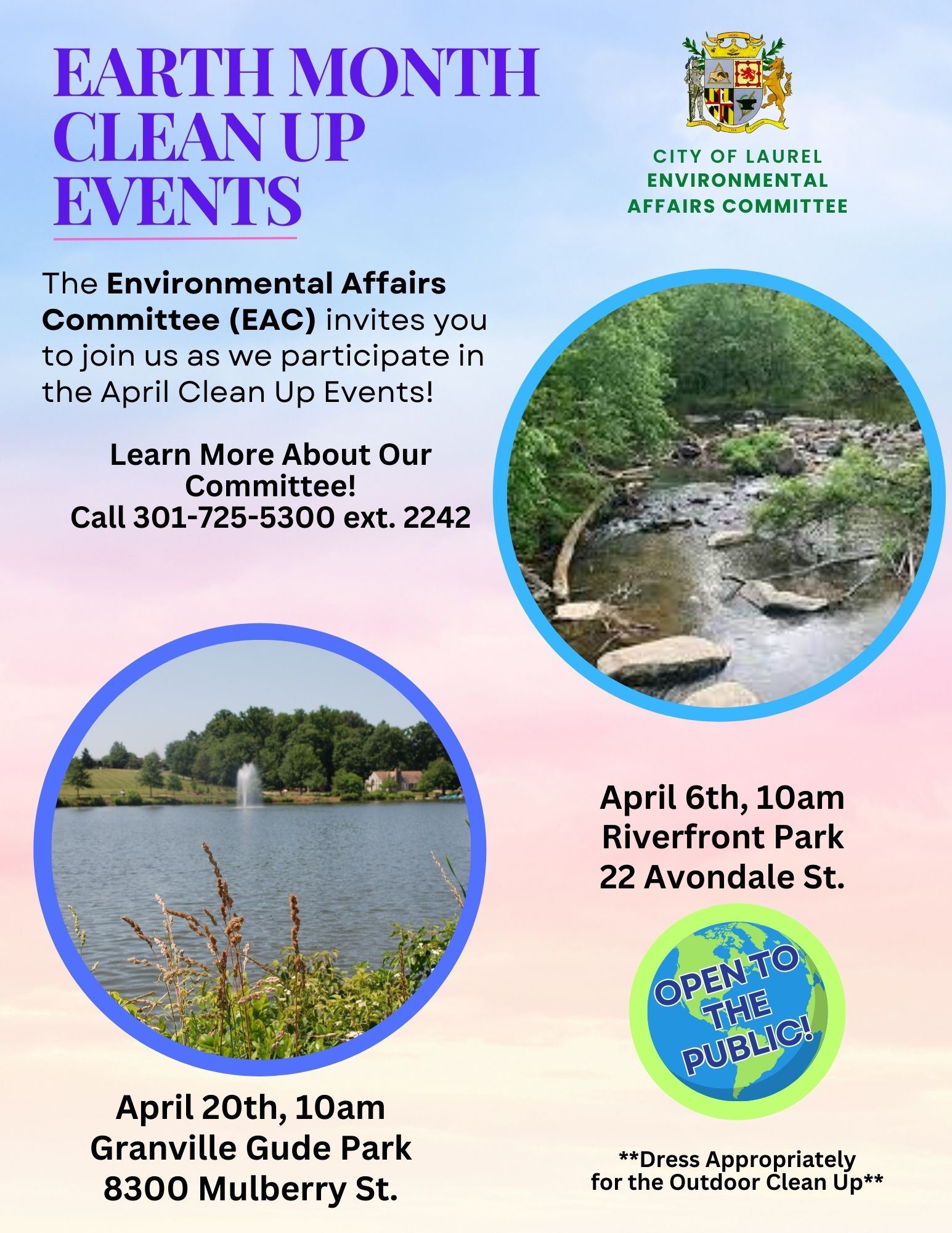 Earth Month Clean Ups EAC 2